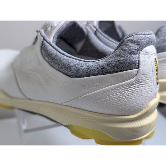 ECCO BIOM Hybrid 3 BOA GORE-TEX YAK Golf Shoes White Yellow Womens Size 11 - Picture 7 of 11